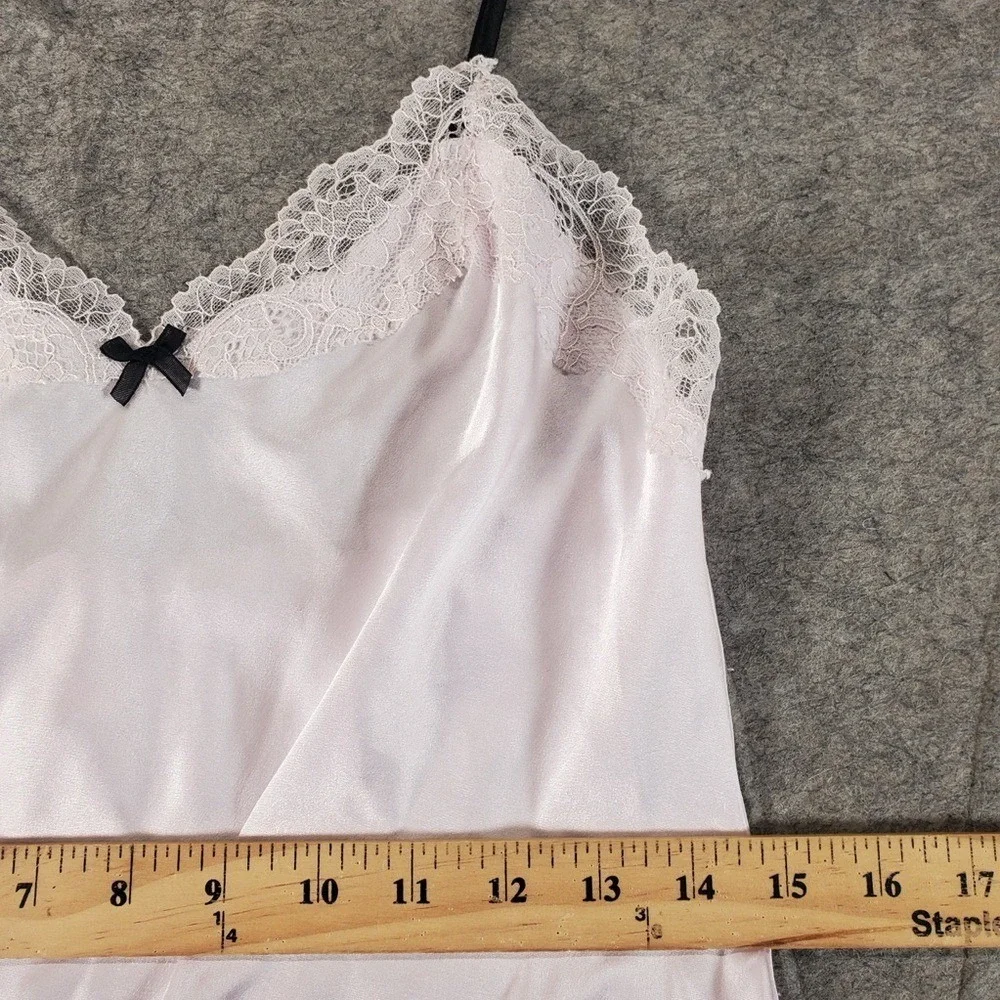 Vintage Victoria's Secret Lace Chemise Dress Women Small Light Pink Y2K Babydoll
